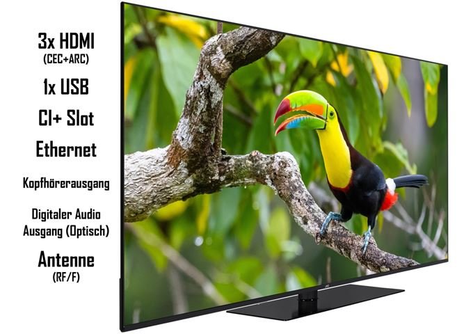 JVC LT-65VU6355 sw LED-TV UHD Multituner Smart DolbyVi