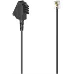 HAMA 00201147 sw TAE-Kabel 6m TAE-F-Stecker-Modular-Ste