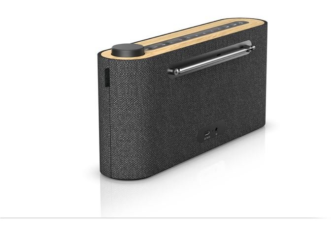 Loewe radio.frequency grey/oak portables DAB+ Radio FM B