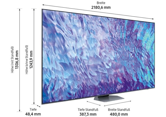 Samsung GQ98Q80CATXZG QLED-TV 4K UHD Multituner HDR SMART