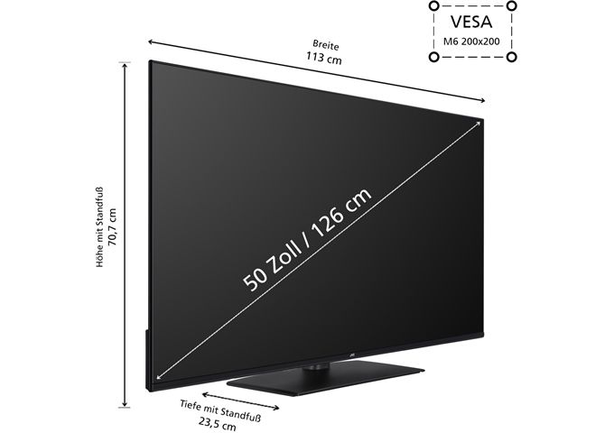 JVC LT-50VUQ3455 LED-TV UHD QLED TIVO Multituner Mitte