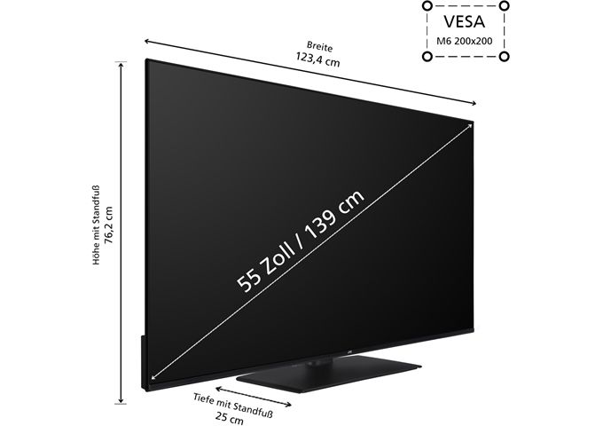 JVC LT-55VUQ3455 LED-TV UHD QLED TIVO Multituner Mitte