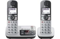 Panasonic KX-TGE522 GS Seniorentelefon SOS-Taste mit AB + Mo