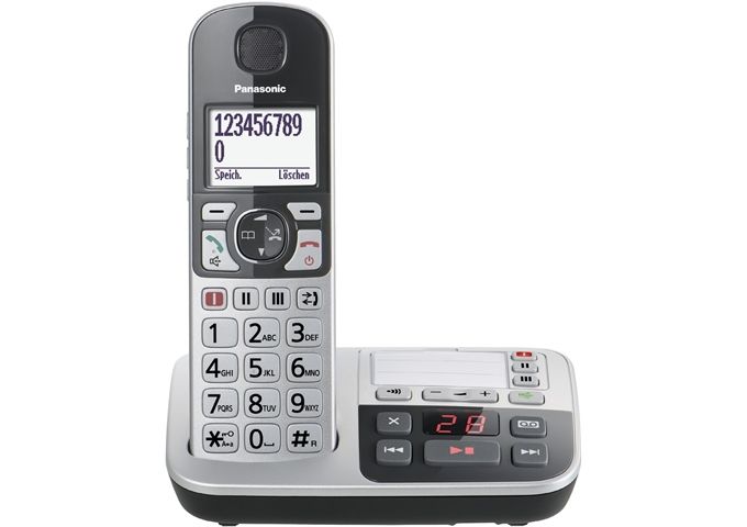 Panasonic KX-TGE520 GS Seniorentelefon SOS-Taste mit AB