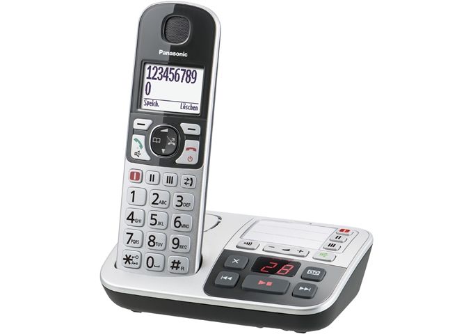 Panasonic KX-TGE520 GS Seniorentelefon SOS-Taste mit AB