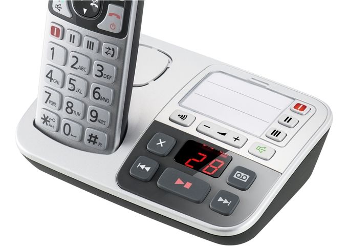 Panasonic KX-TGE520 GS Seniorentelefon SOS-Taste mit AB