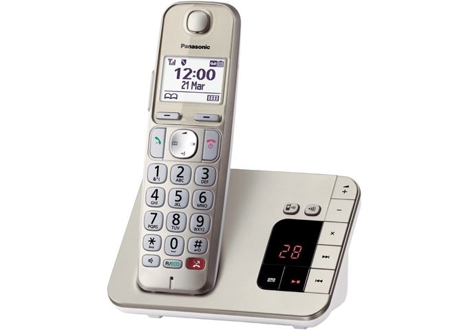 Panasonic KX-TGE260 GN Seniorentelefon SOS-Taste mit AB