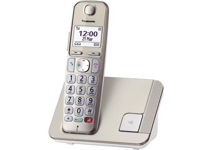 Panasonic KX-TGE250 GN Seniorentelefon SOS-Taste robust spre