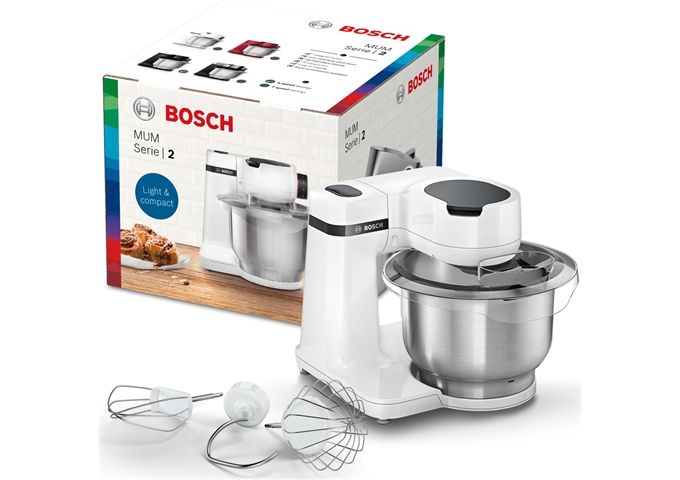 Bosch MUMS2EW00 ws Küchenmaschine 700W 4 Stufen 3,8l Sch