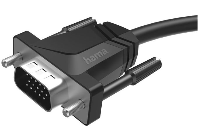 HAMA 200708 VGA-Kabel sw Full-HD 1080p doppelt geschirm