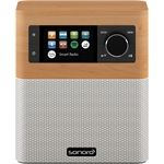 Sonoro Stream ahorn Dekor – weiß DAB+,FM,BT,WiFi,Farbdisp