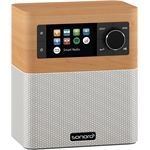 Sonoro Stream ahorn Dekor – weiß DAB+,FM,BT,WiFi,Farbdisp