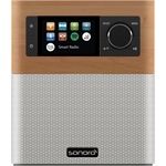 Sonoro Stream ahorn Dekor – weiß DAB+,FM,BT,WiFi,Farbdisp