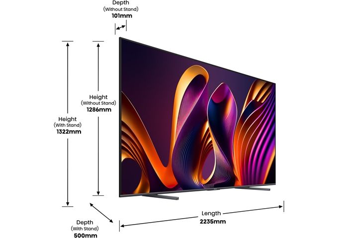 Hisense 100E77NQ/Pro sw QLED-TV UHD Multituner Smart Dolby