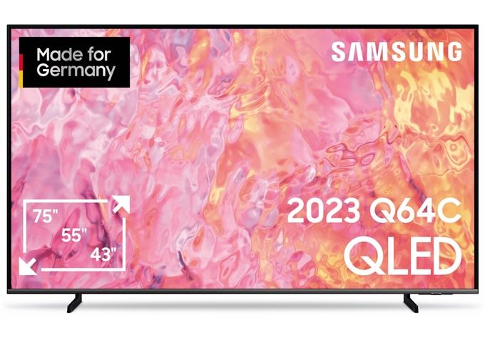 Samsung GQ55Q64CAUXZG sw LED-TV HDR Smart TV Sprachsteueru