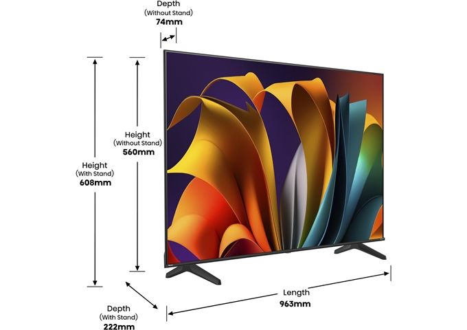 Hisense 43A6N sw LED-TV UHD Multituner BT Smart Dolby Visi